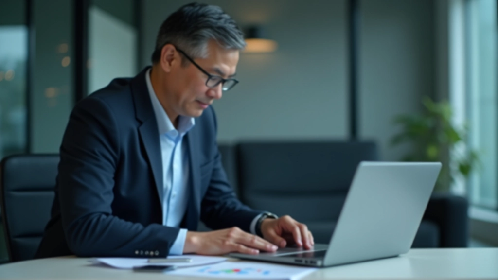 Economist analyzing currency market data with charts showing relationship between Malaysian economic indicators and ringgit performance