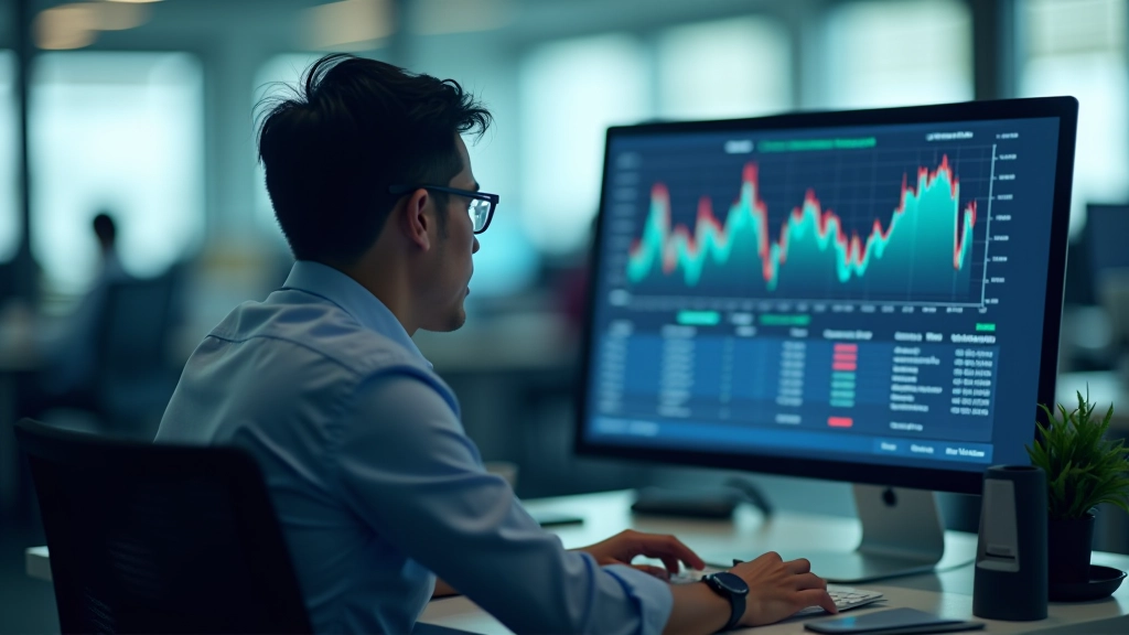 Currency analyst reviewing MYR exchange rate data and market analysis