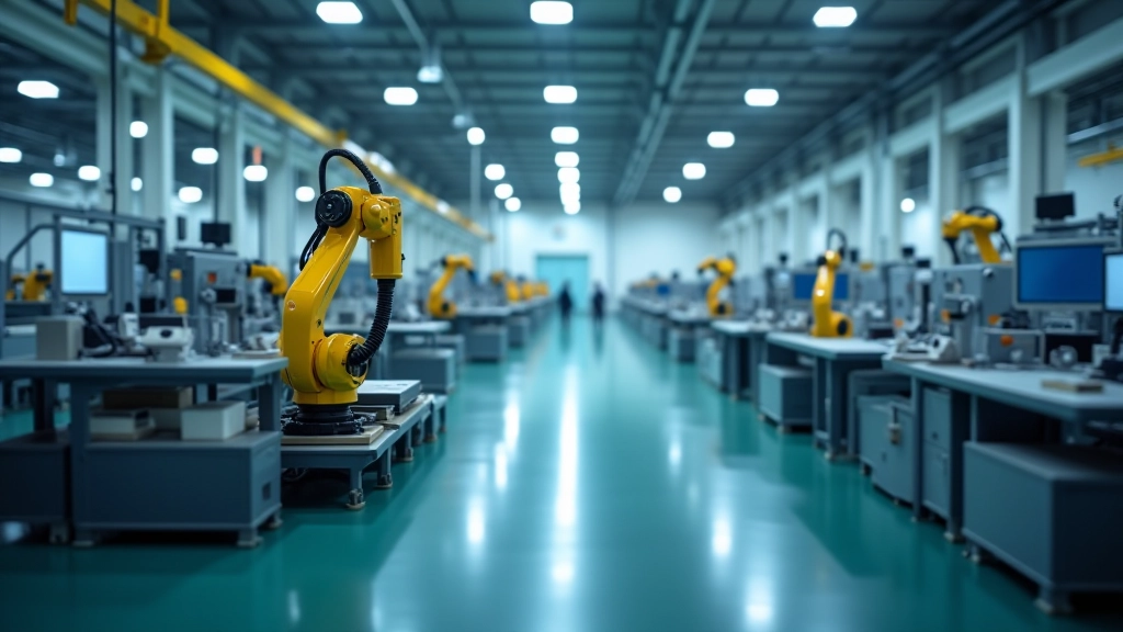 Modern manufacturing facility with robotic assembly lines representing Malaysia's export-oriented industrial sector